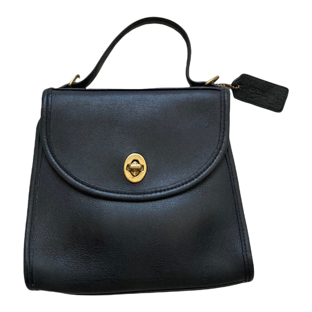 RARE Vintage Coach Top Handle Kelly Bag 9983